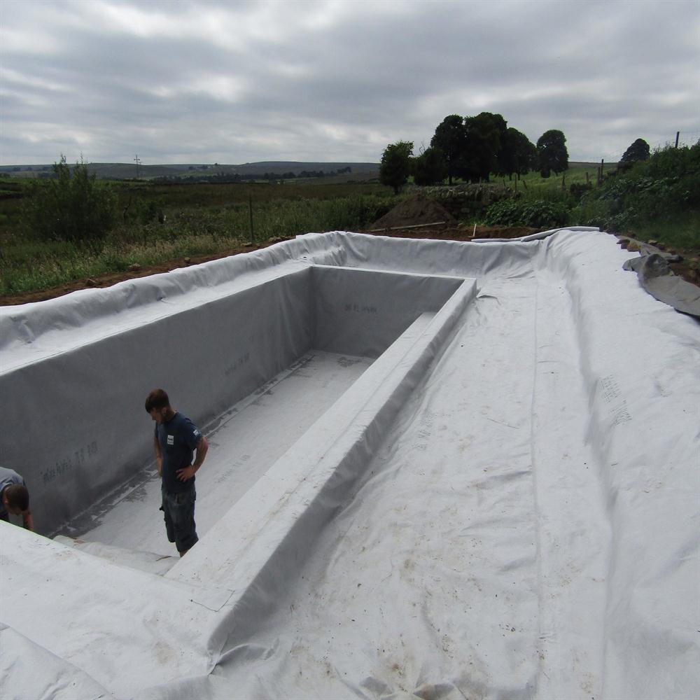 Pond Liner Underlay Polyfelt TS60 Rubber & PVC Pond Liner Flexible